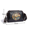 Women's Shoulder Bag Famous Brand Elephant Embroidered Female Messenger Bags Wallet High Quality Leather Girl Bolsas Sac A Main