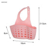 Kitchen Sink Drain Basket Faucet Hanging Bag Soap Sponge Holder Adjustable Silicone Drain Basket Kitchen Storage Accessories