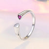 NEW 925 Sterling Silver AAA Zircon Rings For Women Love Heart Engagement Wedding Ring Luxury Charm Fashion Jewelry Party Gift