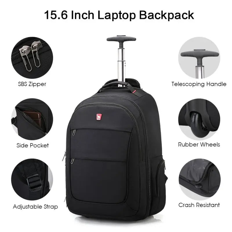 OIWAS Travel Bag on Wheels Men's Trolley Backpack Business Large Capacity Gym Sport Bags Travel Luggage Sets For Women Teens