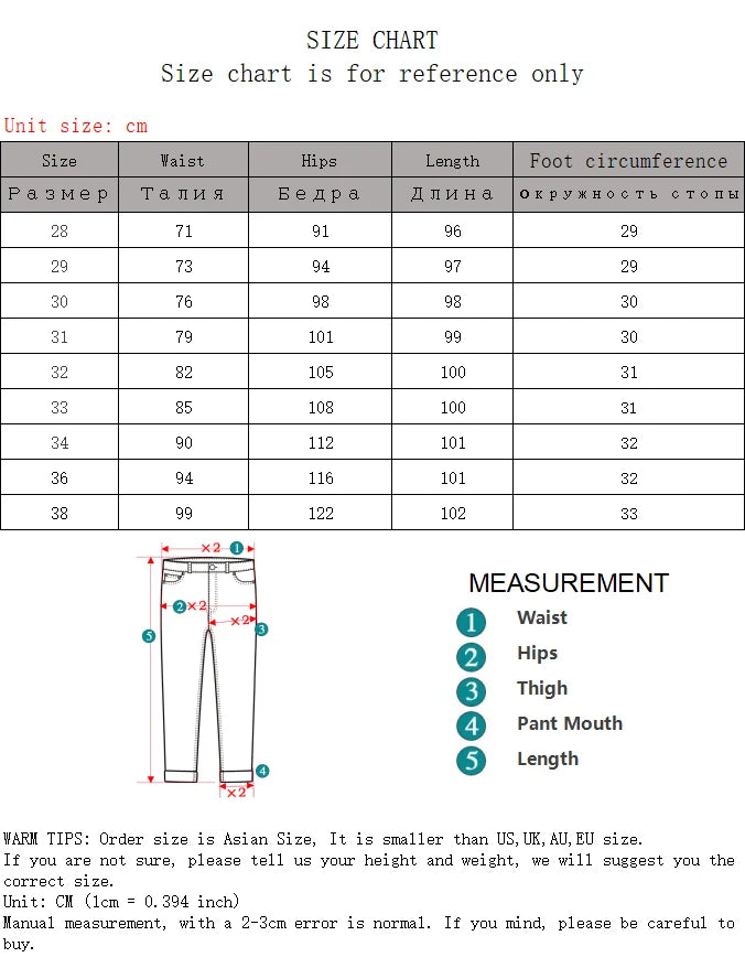 New White Jeans Men All-match Fashion Ripped Hole Slim Stretch Harem Pants Comfortable Male Streetwear Denim Trousers