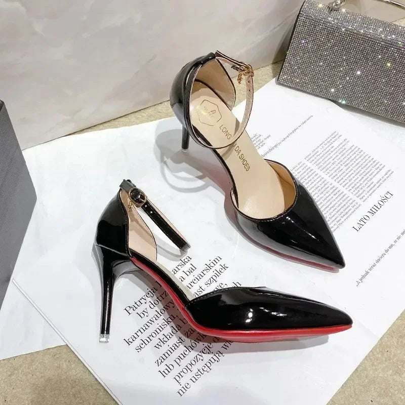 High Quality Nude Women's High Heels New Style 2024 Classic Buckle Women's High Heels Fashion Pointed Toe Elegant Formal Shoes