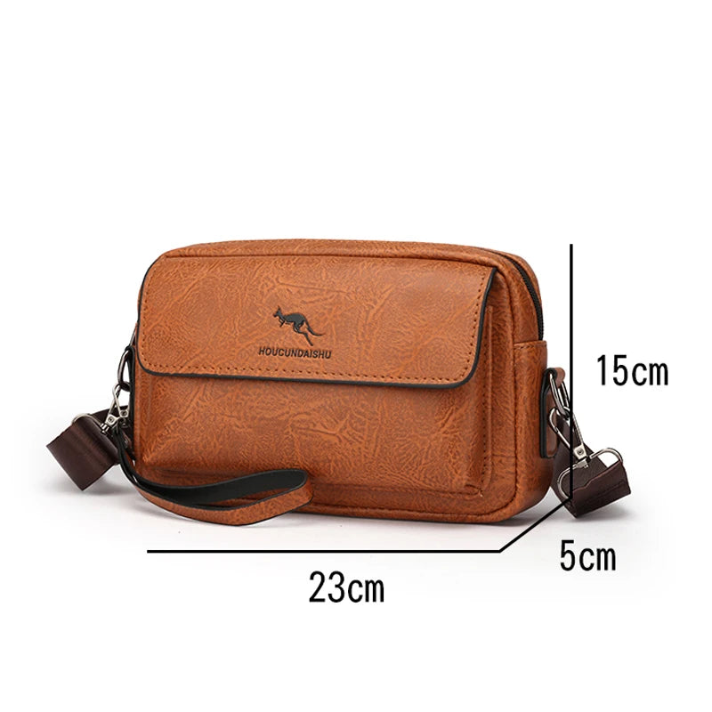 Male Crossbody Waterproof Designer Classic Messenger Bags Pouch Men's Handbag Shoulder Bag Luxury Men Boy Leather Husband