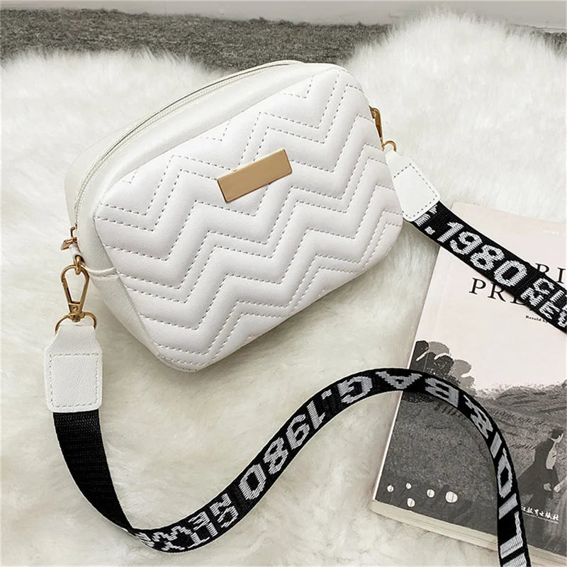 Fashion Solid Color Shoulder Bag Crossbody Bags Women Leather Woven Bag Mobile Phone Purse