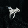 Vintage Dark Dragon Opening Rings for Men Women Cute Animal Silver Color Metal Punk Fashion Finger Ring Fashion Jewelry Party