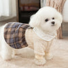 Autumn Winter Dog Clothes Checkered Couple Cotton Clothes Dog Four Legged Pants Dress Small Dog Teddy Bears Pet Clothes