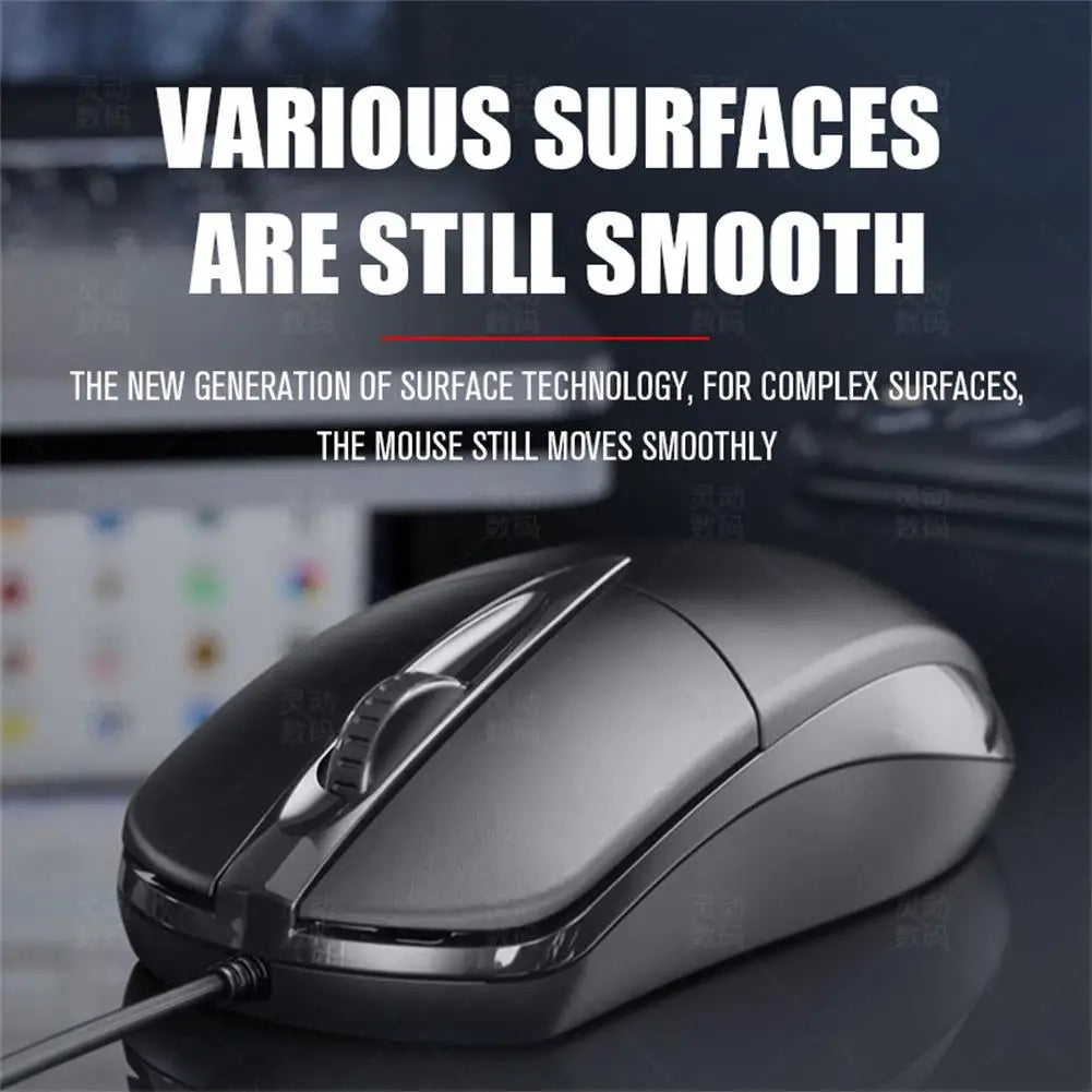 1pc Professional Office Usb Optical Gaming  Mouse Ultra Slim Silent Ergonomic Design Computer Laptops Notebook Accessories