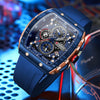 CURREN Top Brand Men's Watches Luxury Square Quartz Wristwatch  Waterproof Luminous Chronograph Watch for Men Date Clock