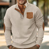 Patch Pocket Jacket Stand Collar Long Sleeve Corduroy Multicolor Hoodie