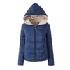 European And American Ladies Cotton Jacket Solid Color Leisure Warm Short Coat