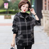 Autumn And Winter Plus Size Plaid Coat