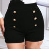 Women's Black Casual Shorts