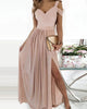 Long Floor Length Elegant Greek Style Pleated Dress