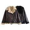 French Fur Integrated Zipper Ornament Double-sided Jacket